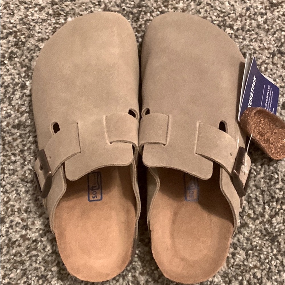 Birkenstocks Boston Suede- Brand new!